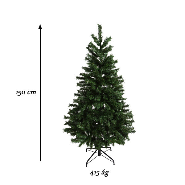 Brad artificial Nordmann cu suport metalic, 4 marimi-150 cm-3