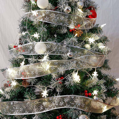 Banda Craciun 25 m, cu 250 LED-uri, argint-1