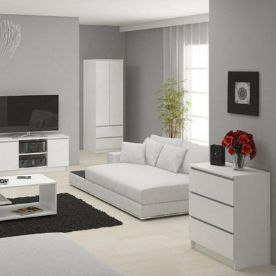 Comoda cu 3 sertare, alb, 60*77*40 cm-1