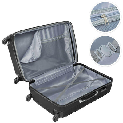 Set de 4 trolere cabina, 4 culori-negru-1