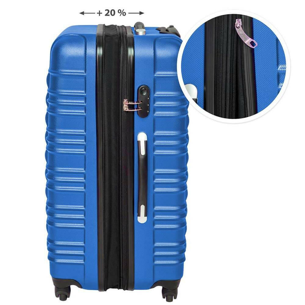 Set de 4 trolere cabina, 4 culori-albastru-4