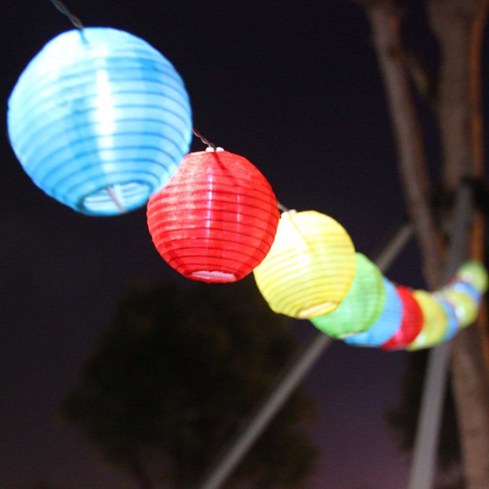 Ghirlanda cu 10 lampioane colorate, LED-2