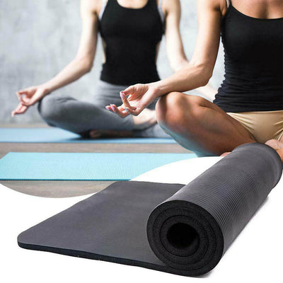 Saltea yoga cu geanta cadou, 3 culori-negru-1