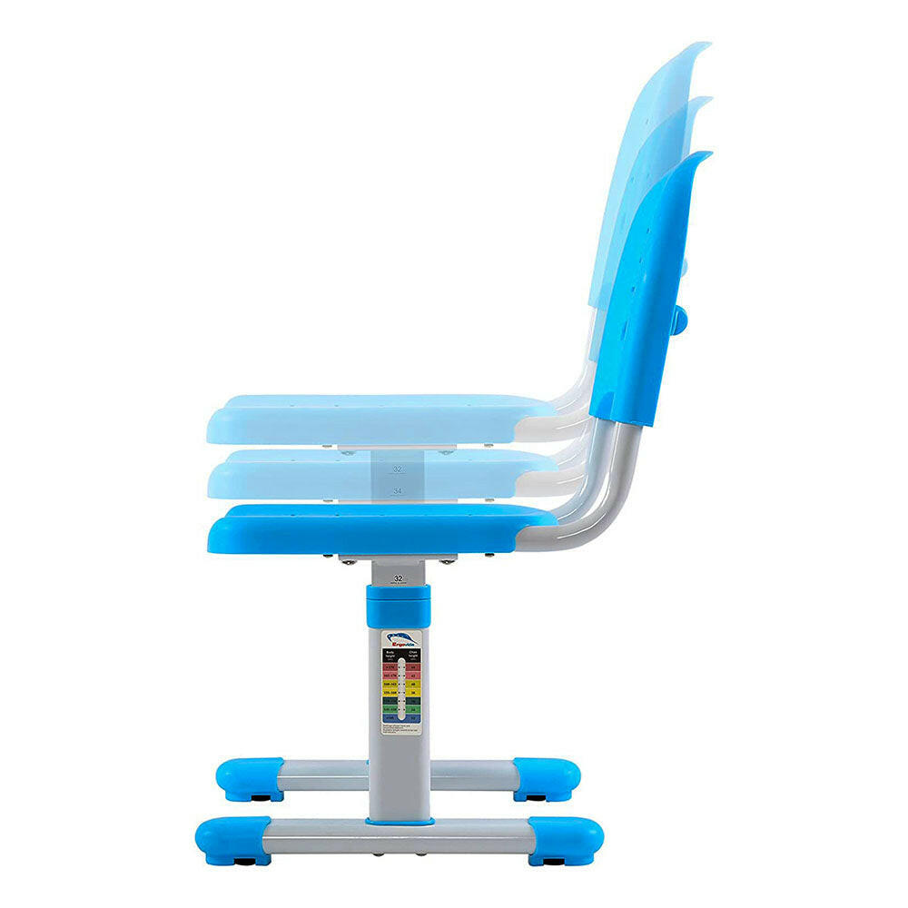 Birou multifunctional copii, inaltime reglabila, albastru-3