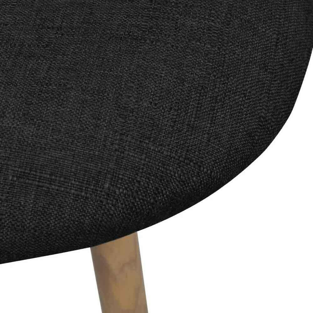 Scaun tapitat Betti, 2 buc-negru-3