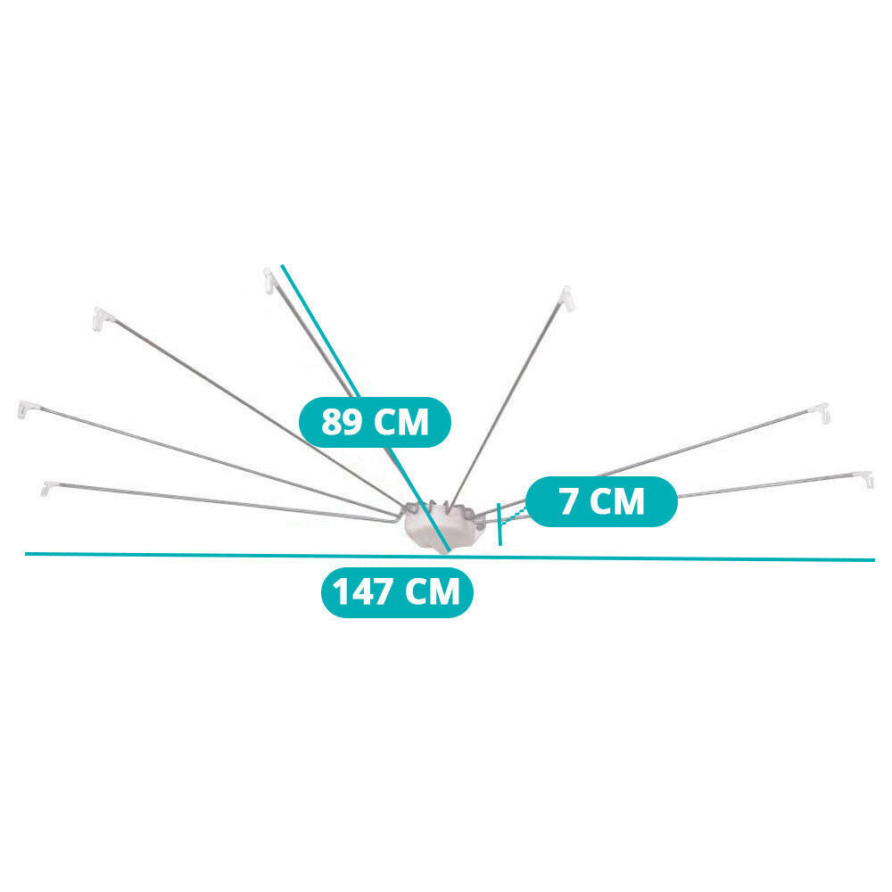 Suport perdea de dus in forma de umbrela-5