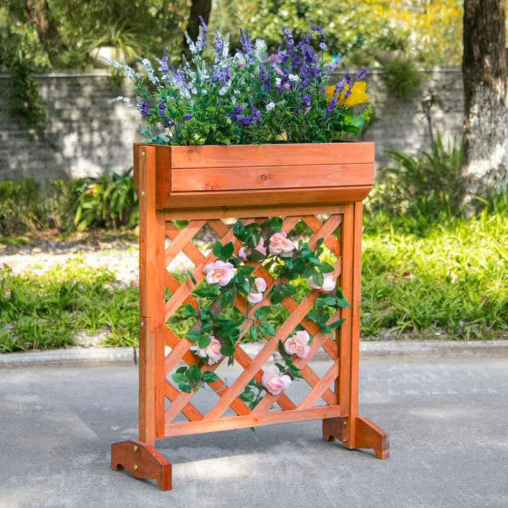 Jardiniera lemn pentru gradina-1