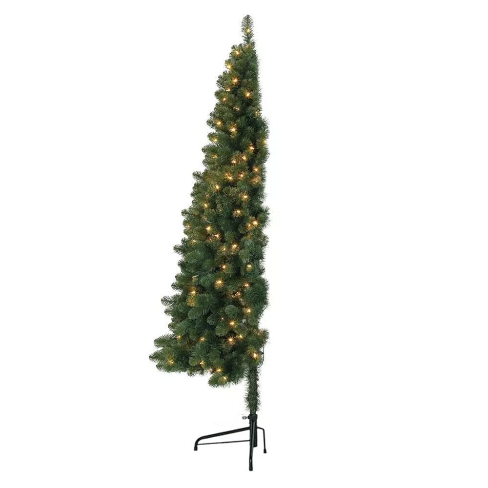 Brad artificial jumatate 80LED 120cm, 140ramuri-0