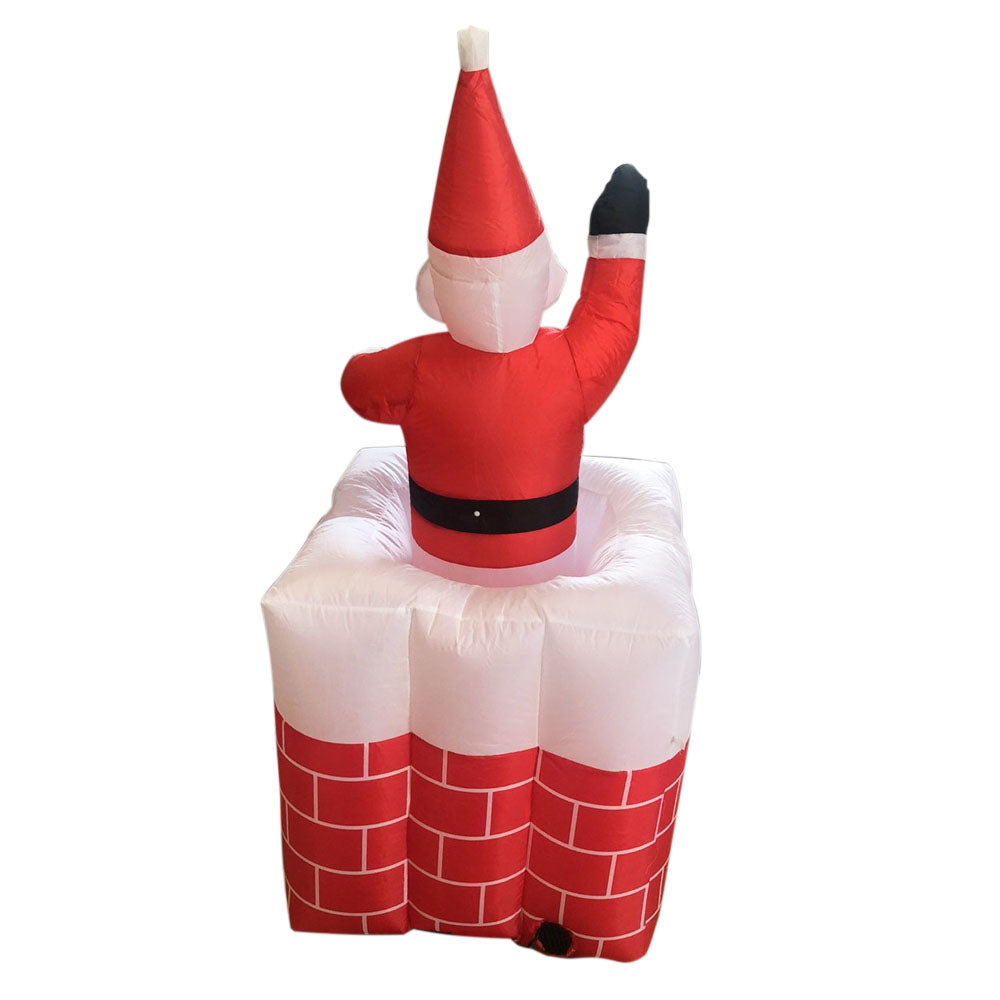 Figurine gonflabile de Craciun-Mos Craciun in horn-2