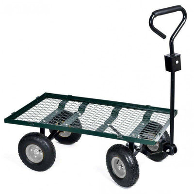 Carucior metalic de gradina in 2 tipuri-capacitate de incarcare 250 kg-1