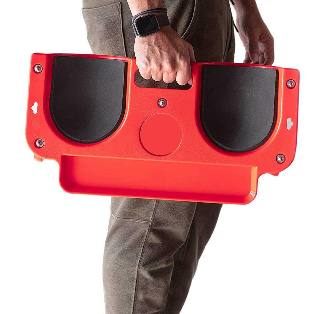 Protectie cu role pentru genunchi, cu suport suruburi-4