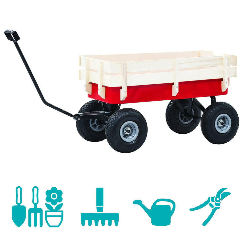 Carucior metalic de gradina in 2 tipuri-capacitate de incarcare 150 kg-2