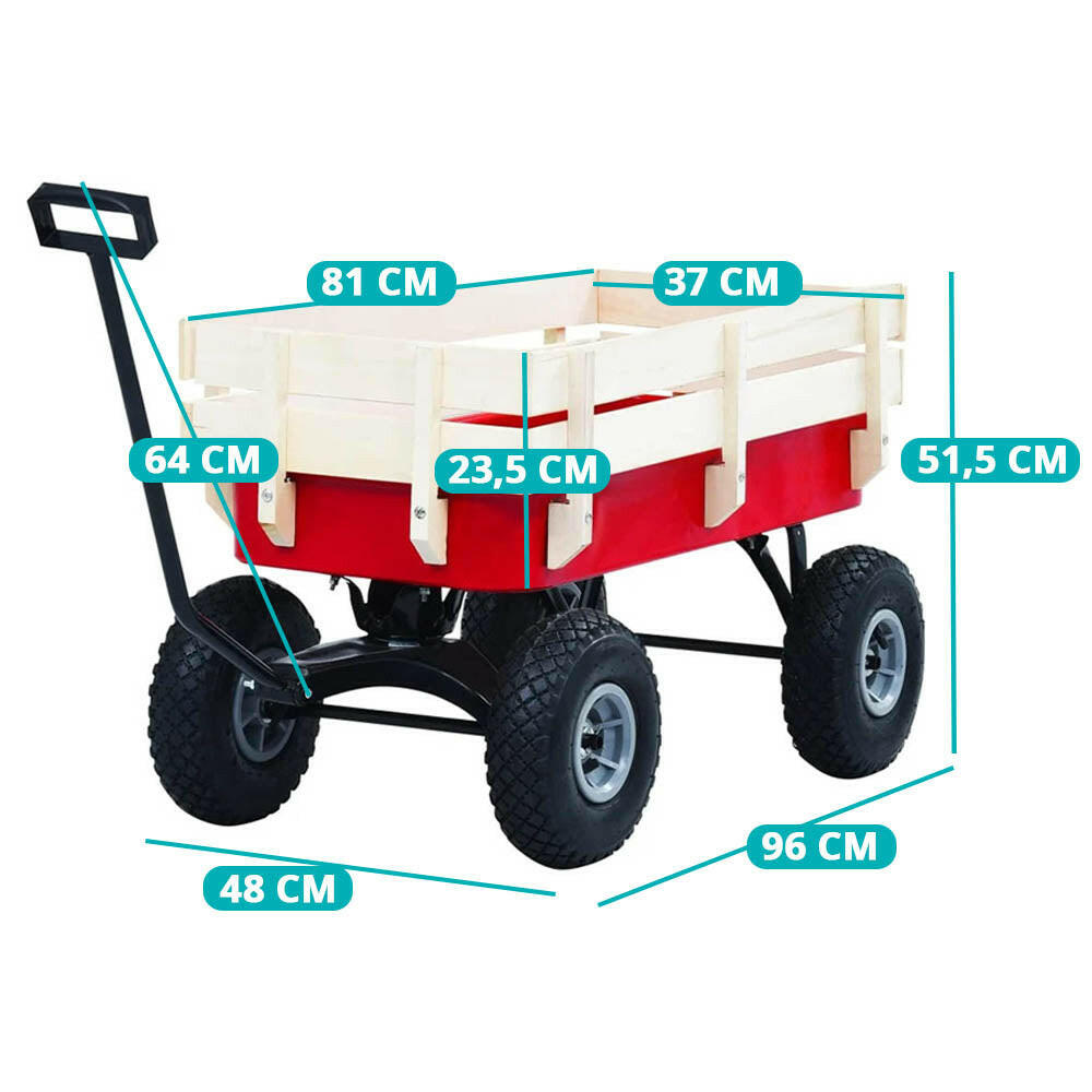 Carucior metalic de gradina in 2 tipuri-capacitate de incarcare 150 kg-3