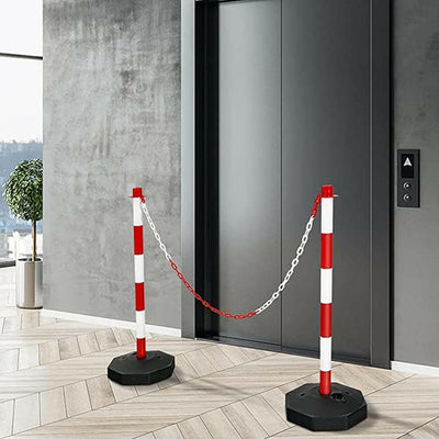 Stalp de trafic cu lant, 4 buc-1