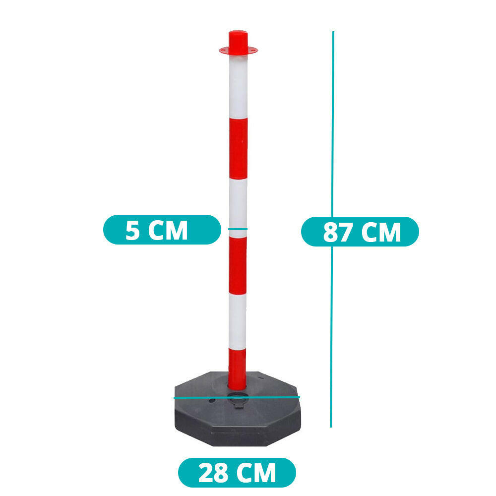 Stalp de trafic cu lant, 4 buc-6