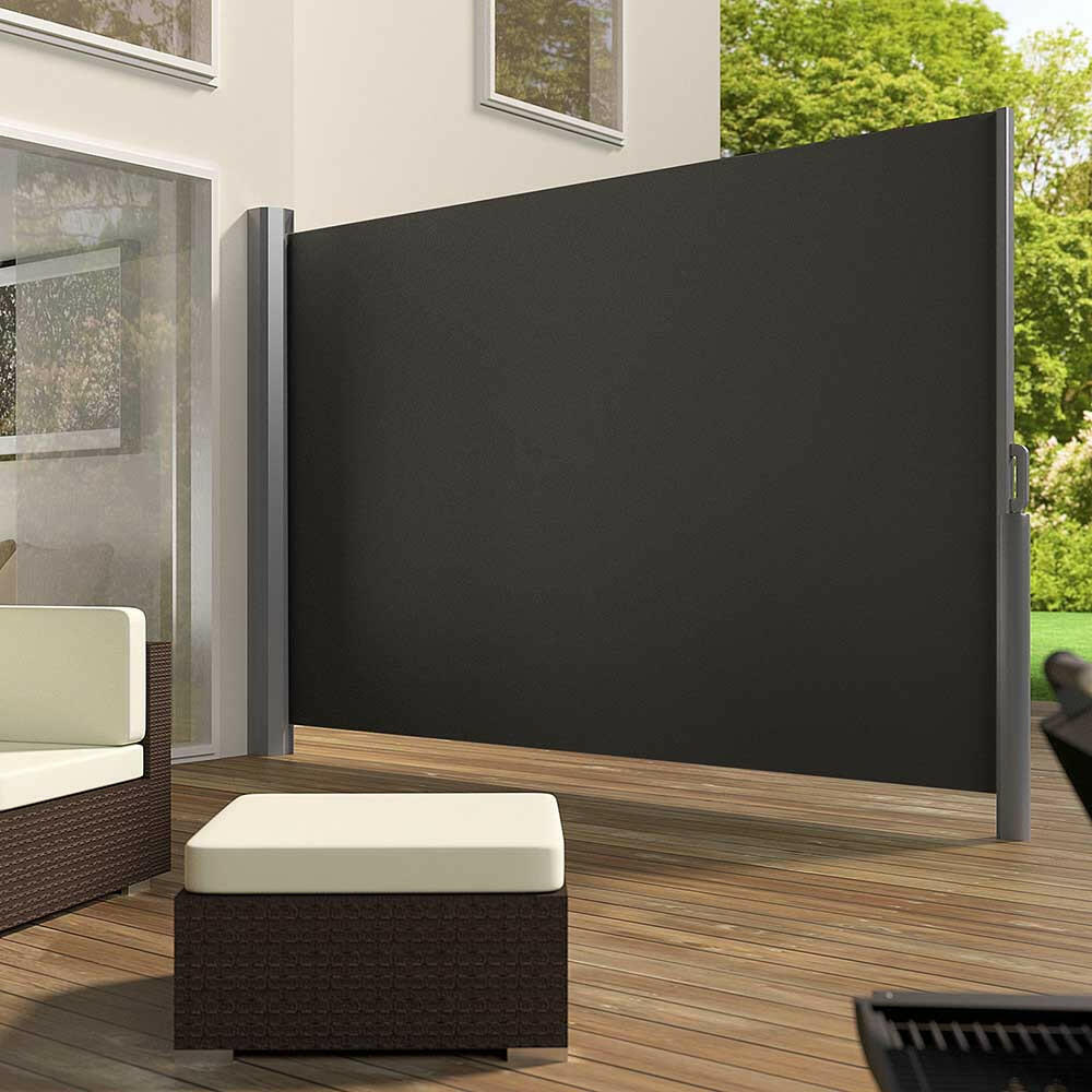 Paravan solar retractabil in diferite culori si modele-simplu-gri inchis-3