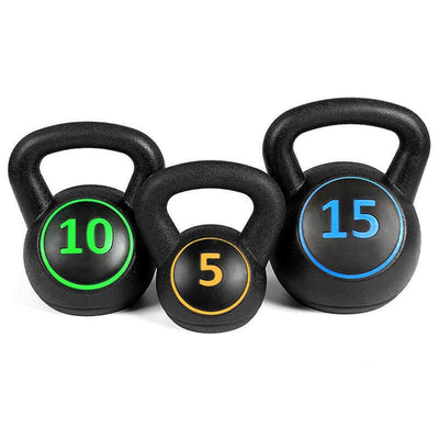 Set gantere Kettlebell, 3 piese-1