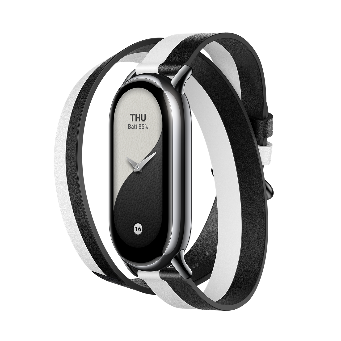 Xiaomi Smart Band 8 Double Wrap Strap Black And White