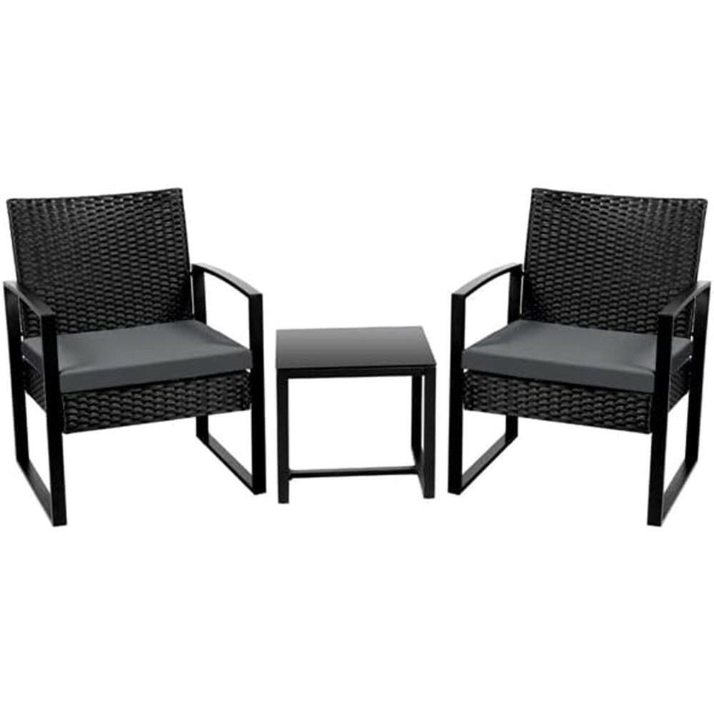 Set mobilier de exterior pentru 2 persoane cu masuta de cafea-0