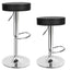 2 buc Scaune de bar stil clasic in doua culori-negru-0
