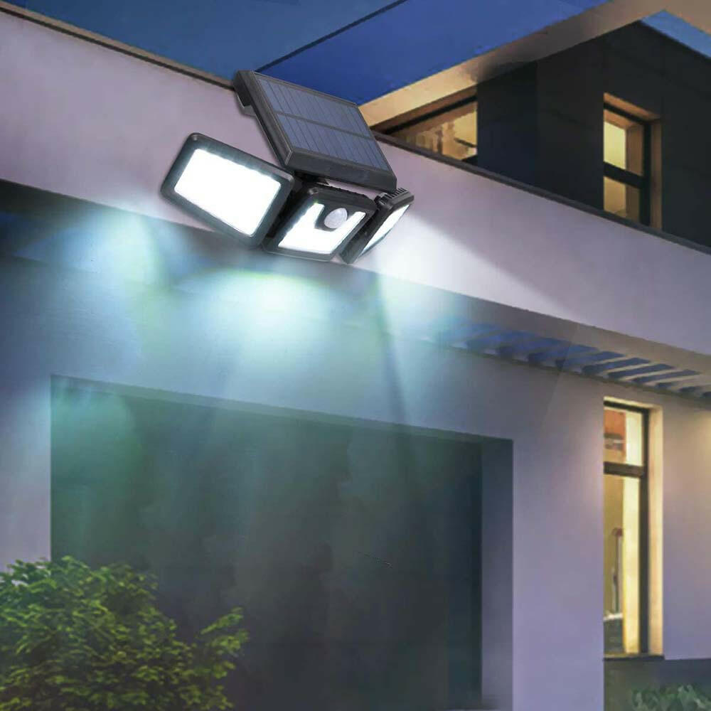 Lampa solara cu 3 panouri rotative-1