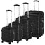 Set de 4 trolere cabina, 4 culori-negru-0