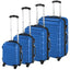 Set de 4 trolere cabina, 4 culori-albastru-0