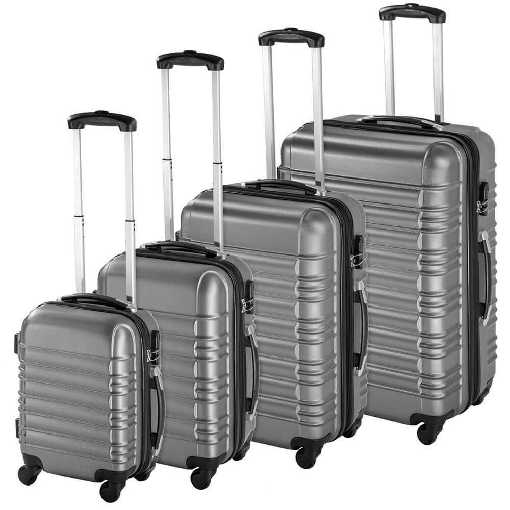 Set de 4 trolere cabina, 4 culori-gri-0