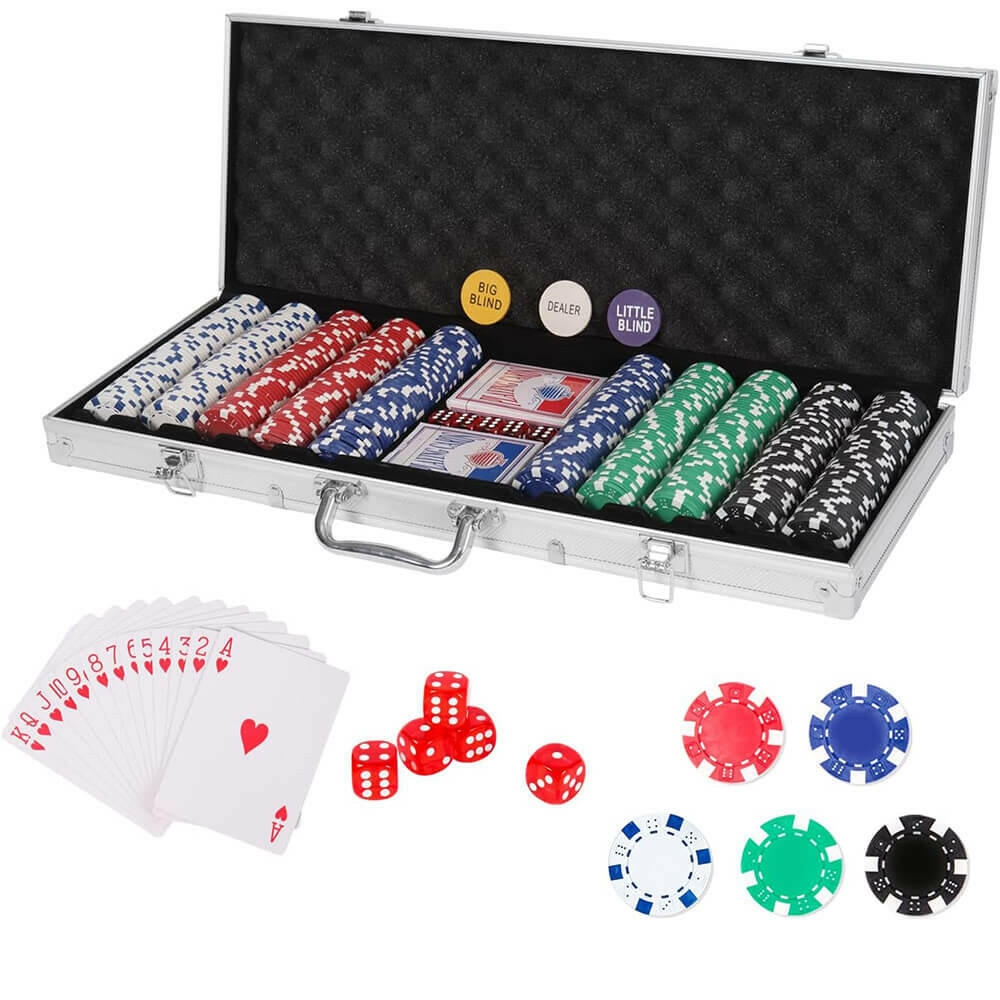 Set poker 500 piese in geanta aluminiu-2