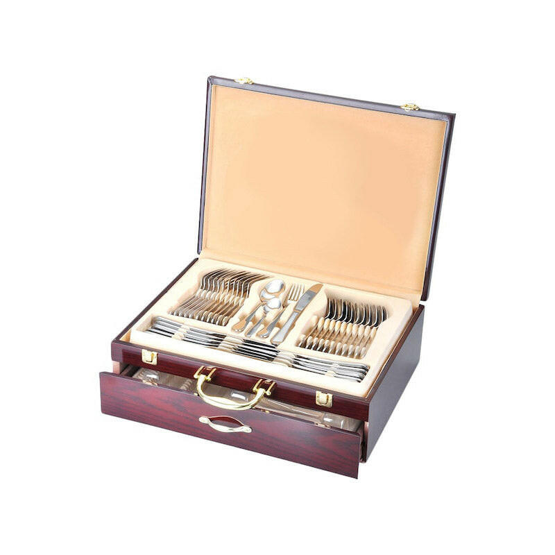 Set tacamuri 84 piese in diferite culori-argintiu-3