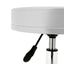 Scaun de cosmetica cu roti, inaltime reglabila-alb-1