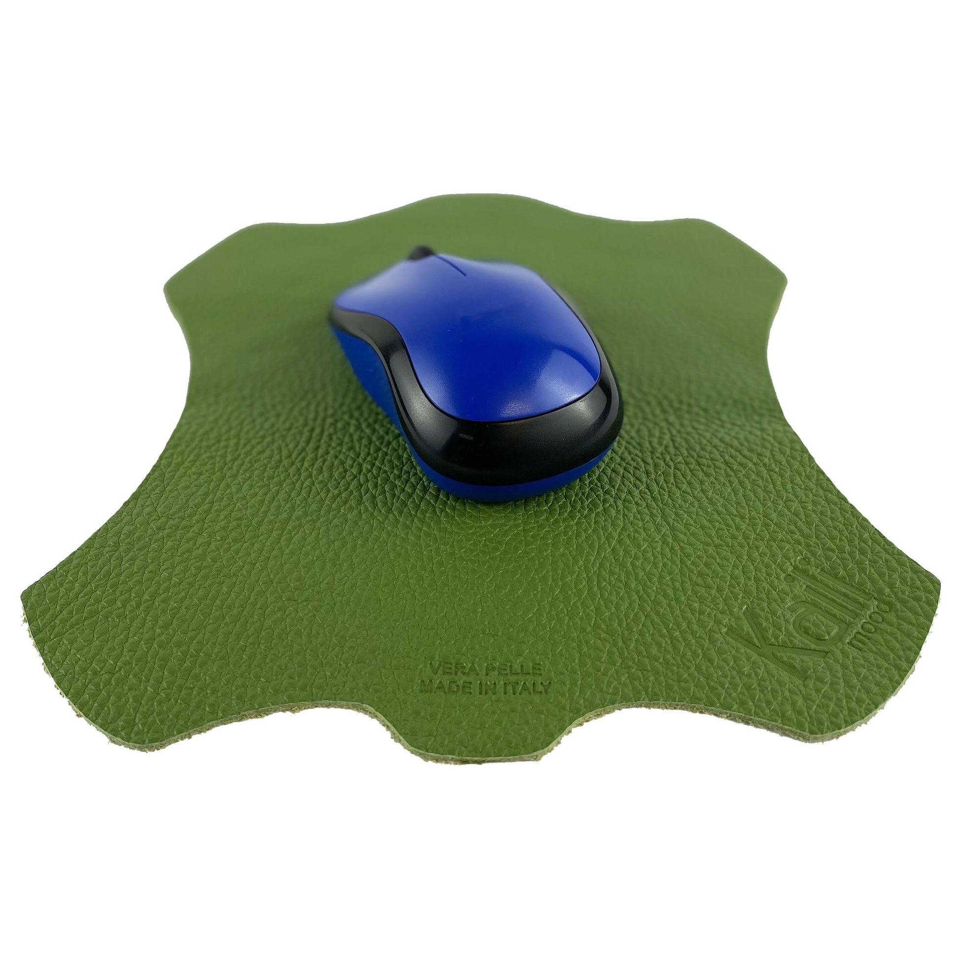 K0001EB | Mouse Pad in Genuine Leather Made in Italy Col. Green-1