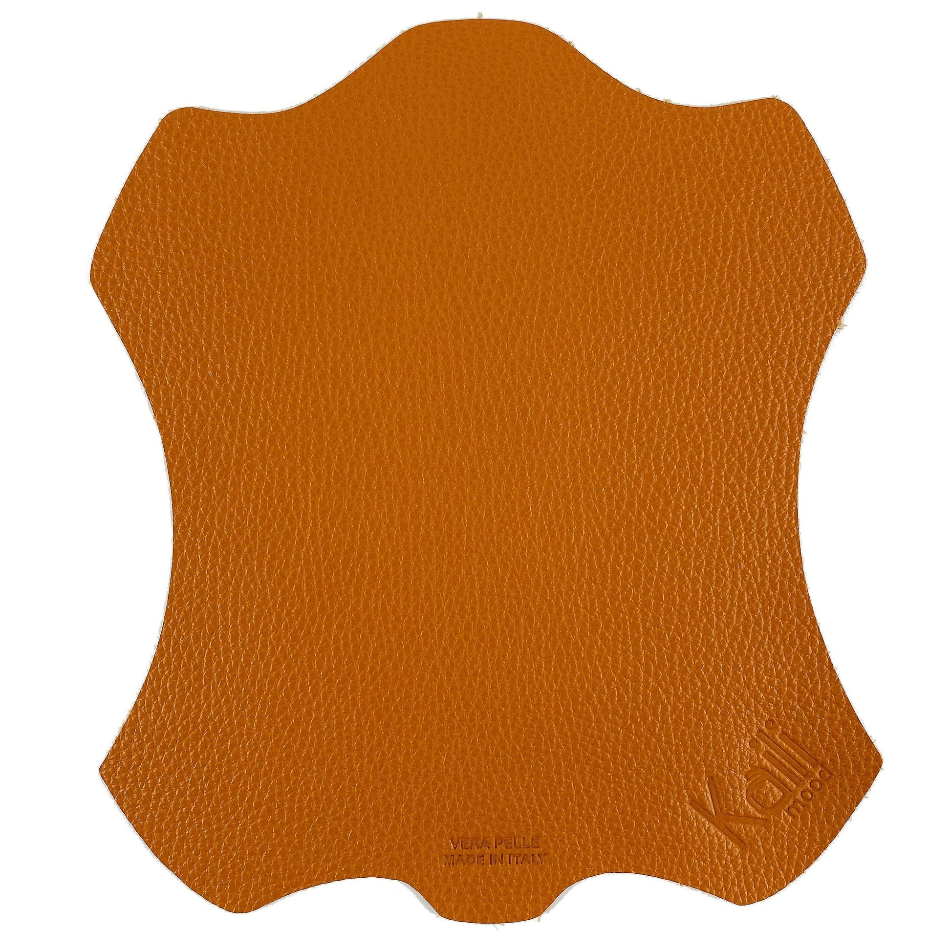 K0001LB | Mouse Mat in Genuine Leather Made in Italy Col. Orange-0