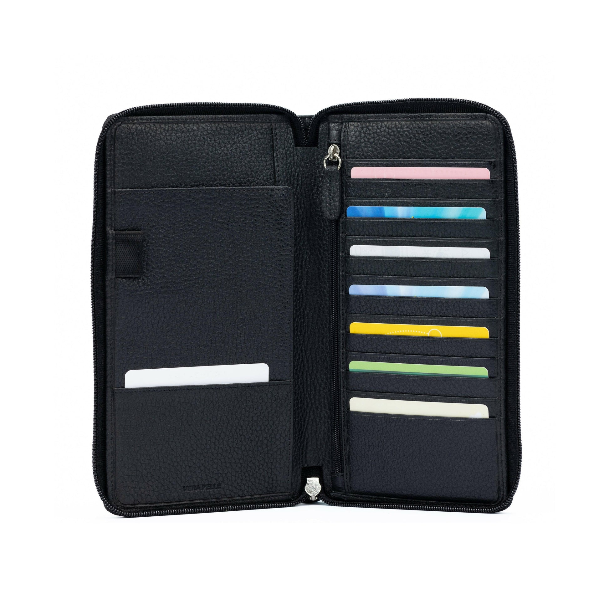 K0005AB | Travel document holder - Genuine Leather Col. Black-0