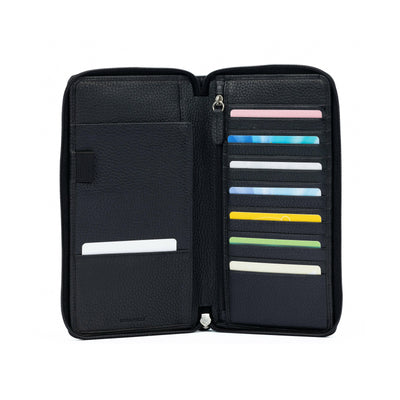 K0005AB | Travel document holder - Genuine Leather Col. Black-0