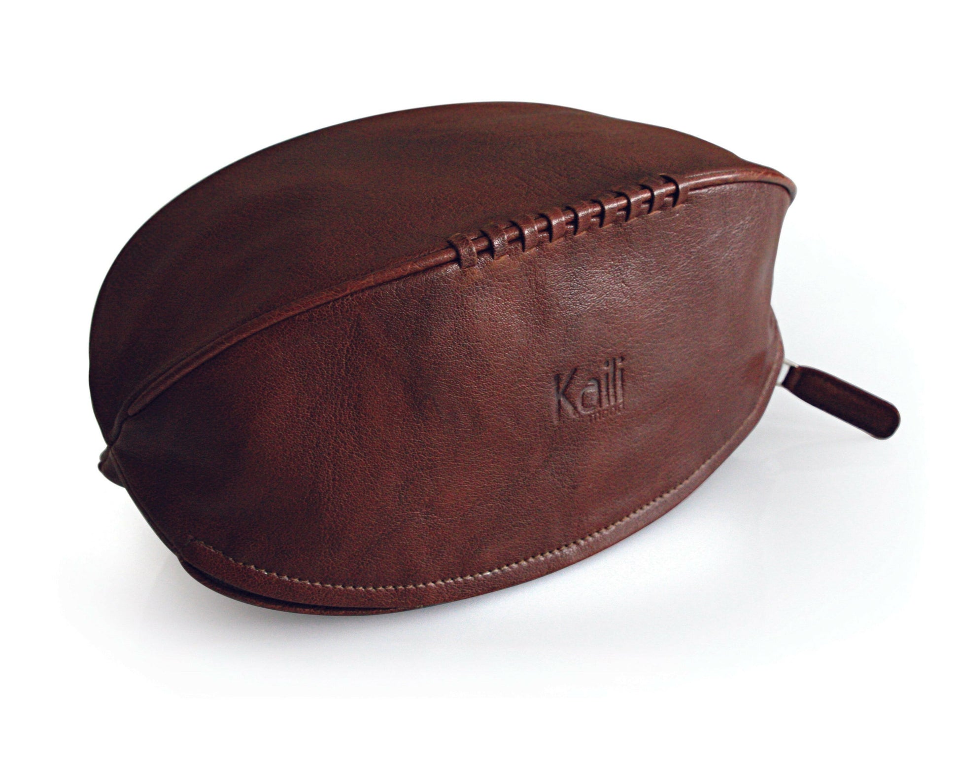 K0011BB | Rugby Ball Beauty Case - Genuine Leather Col. Testa Moro-0