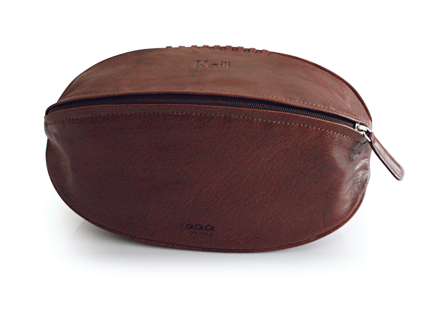 K0011BB | Rugby Ball Beauty Case - Genuine Leather Col. Testa Moro-2