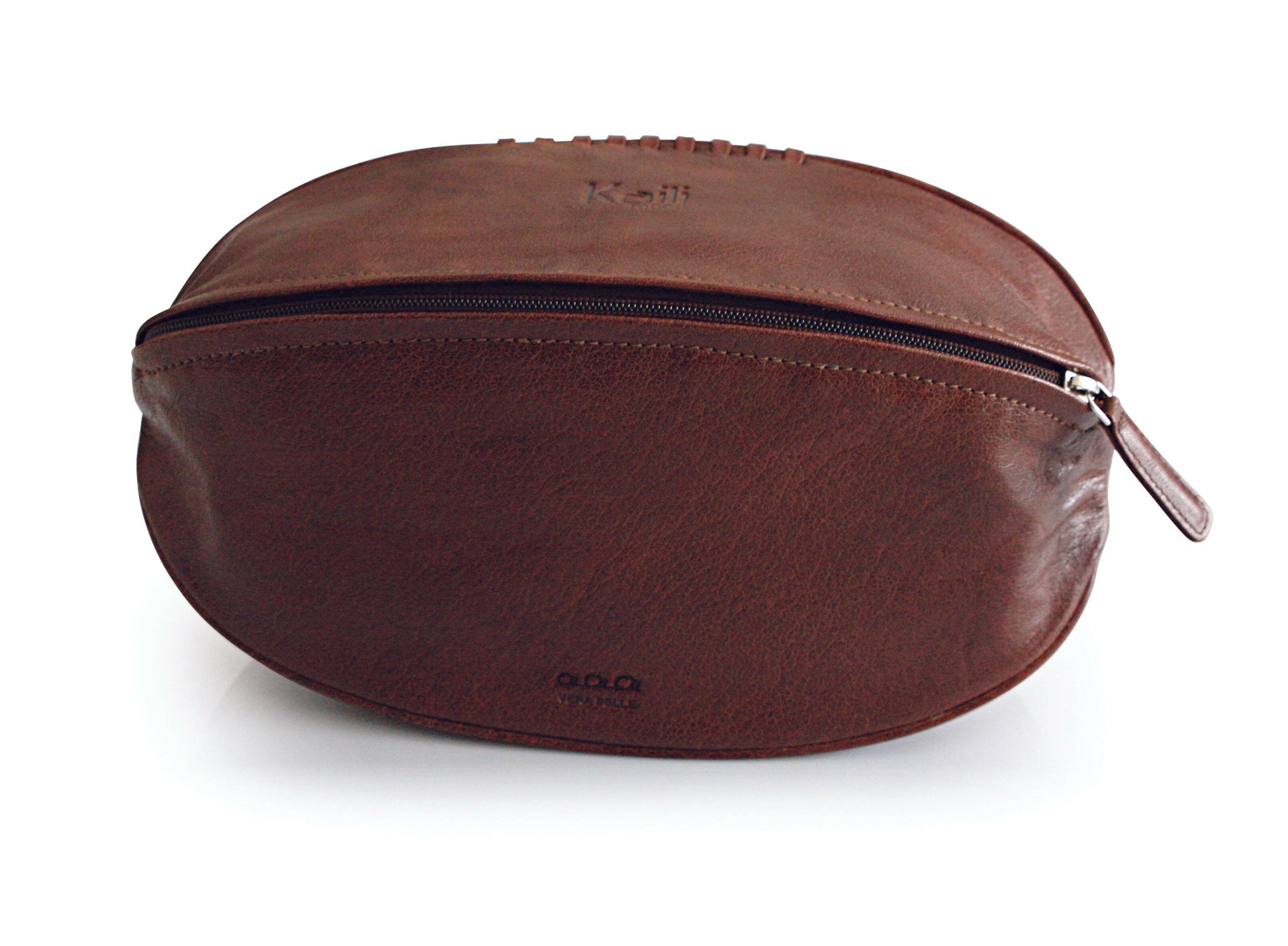 K0011BB | Rugby Ball Beauty Case - Genuine Leather Col. Testa Moro-2