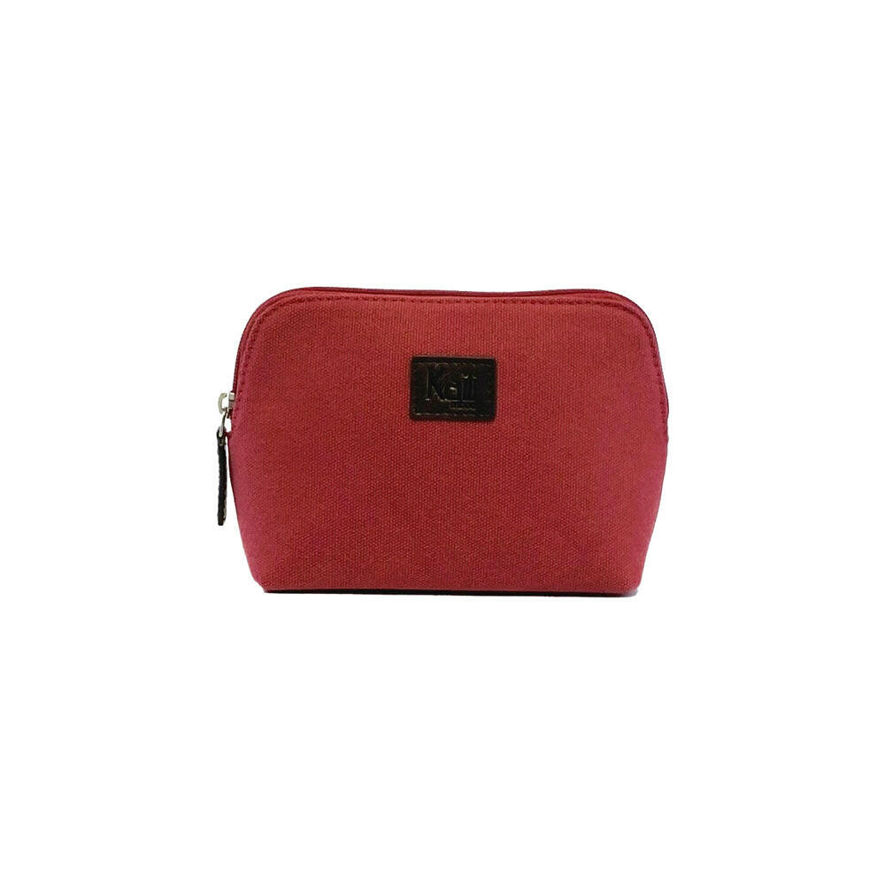 K0026XB | Woman Pochette - Canvas/Genuine Leather Col. Bordeaux-1