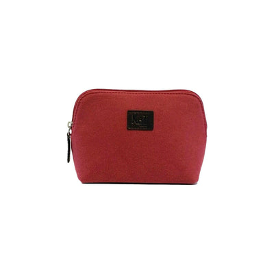 K0026XB | Woman Pochette - Canvas/Genuine Leather Col. Bordeaux-1