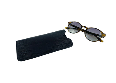 K0030AB | Case for Glasses - Genuine Leather Col. Black-1