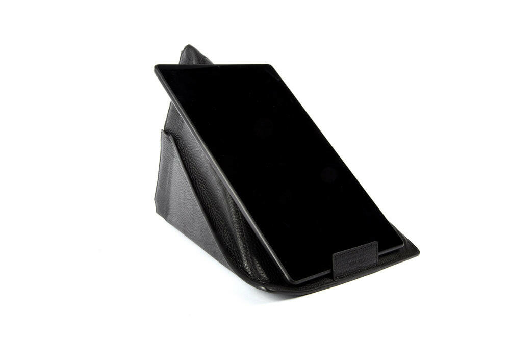 K0031AB | Case/Support for Tablet - Genuine Leather Col. Black-0