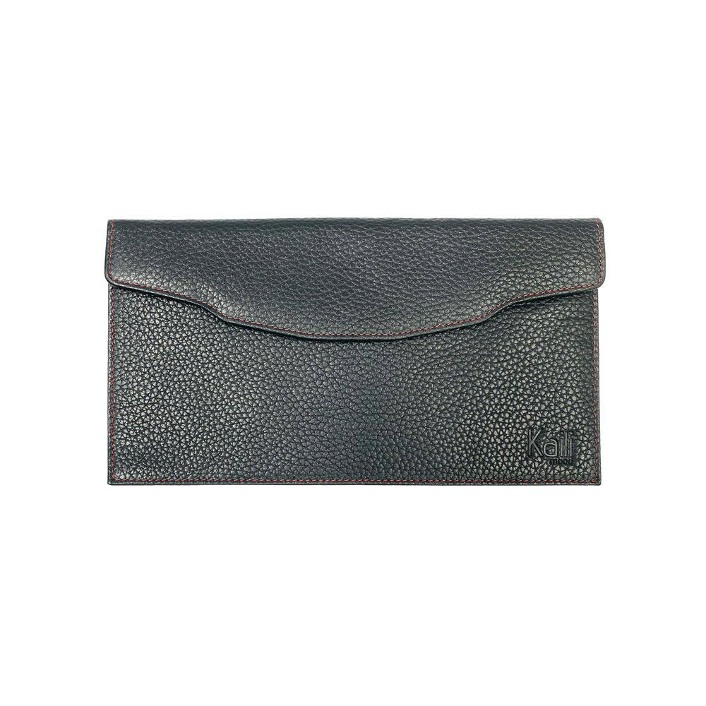 K0034AB | Flat Envelope / Document Holder in Genuine Leather Col. Black-2