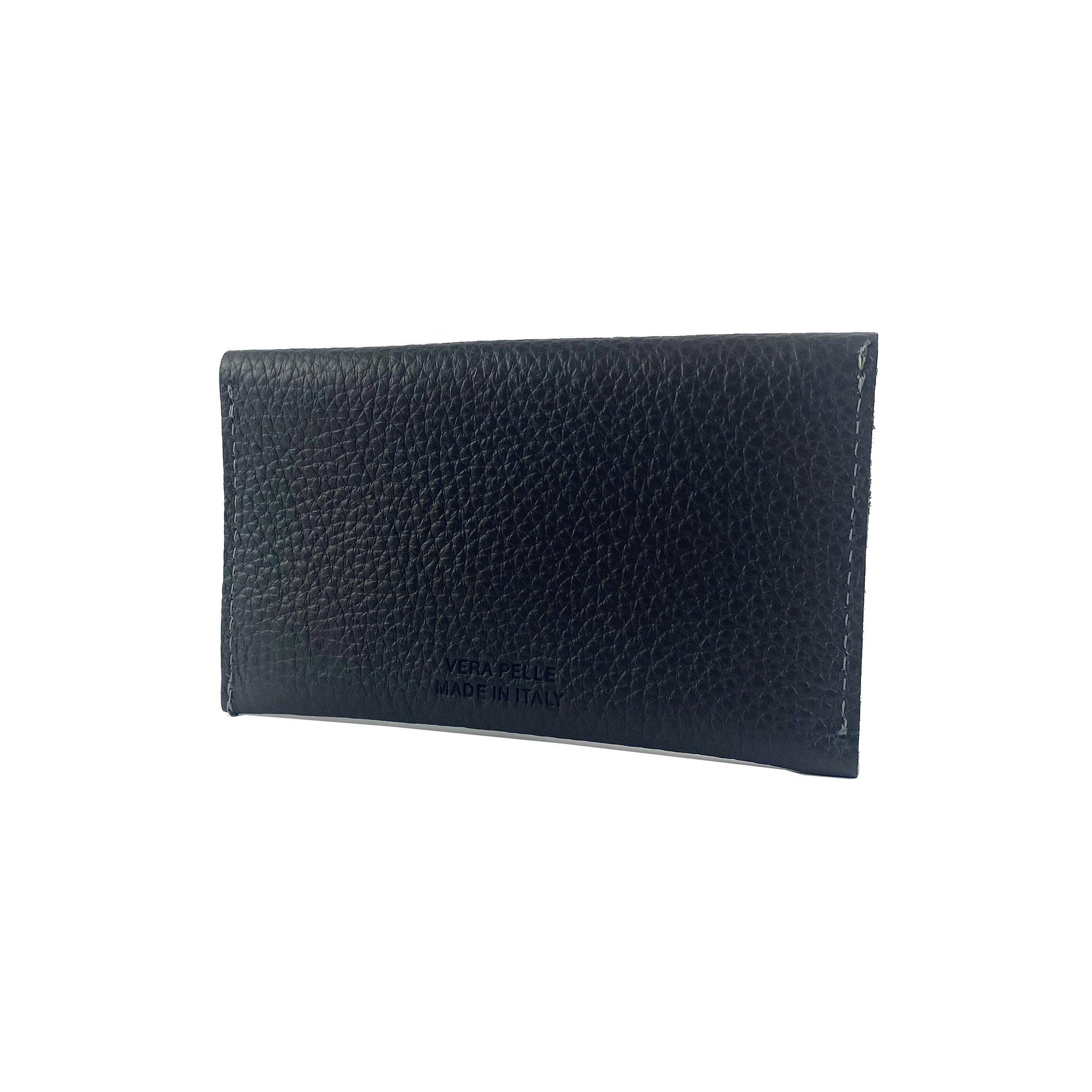 K0040AB | Pouch in Genuine Leather Made in Italy Col. Black-2