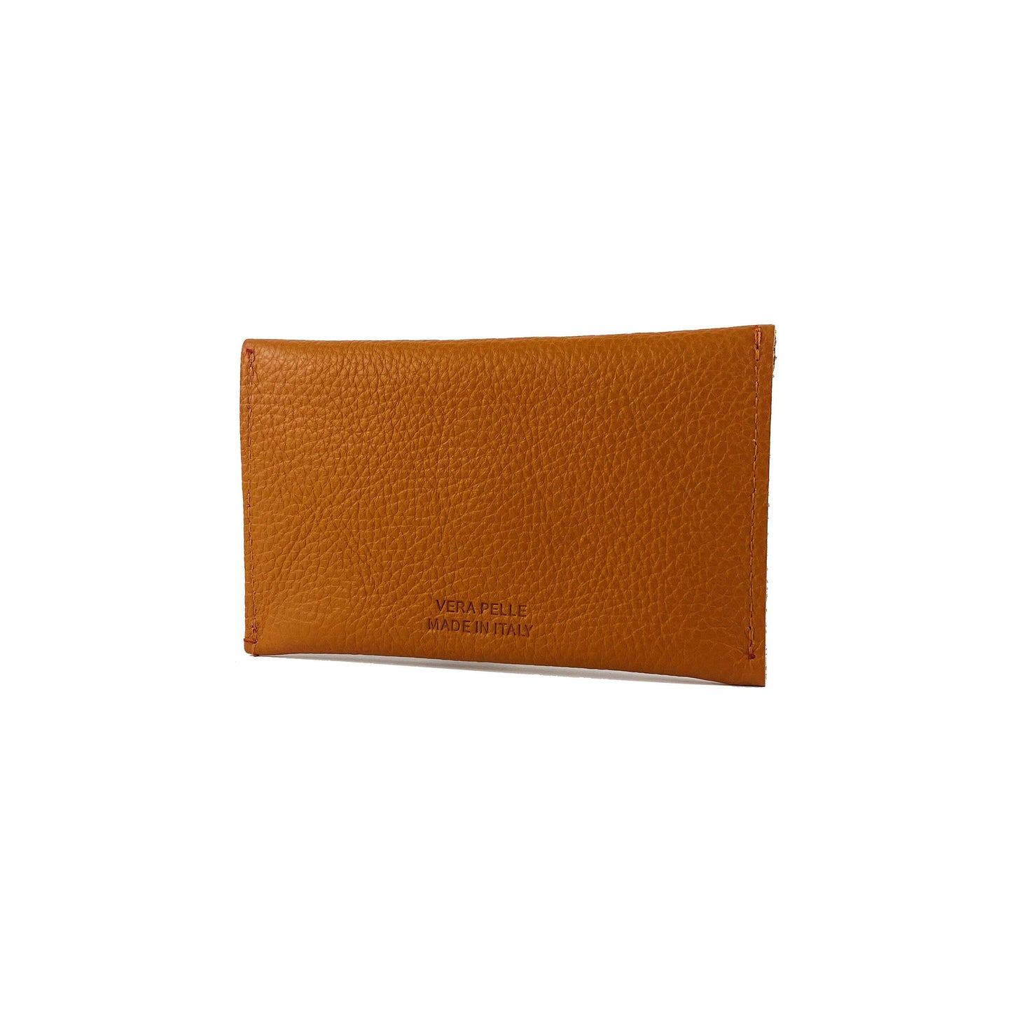 K0040LB | Pouch in Genuine Leather Made in Italy Col. Orange-2