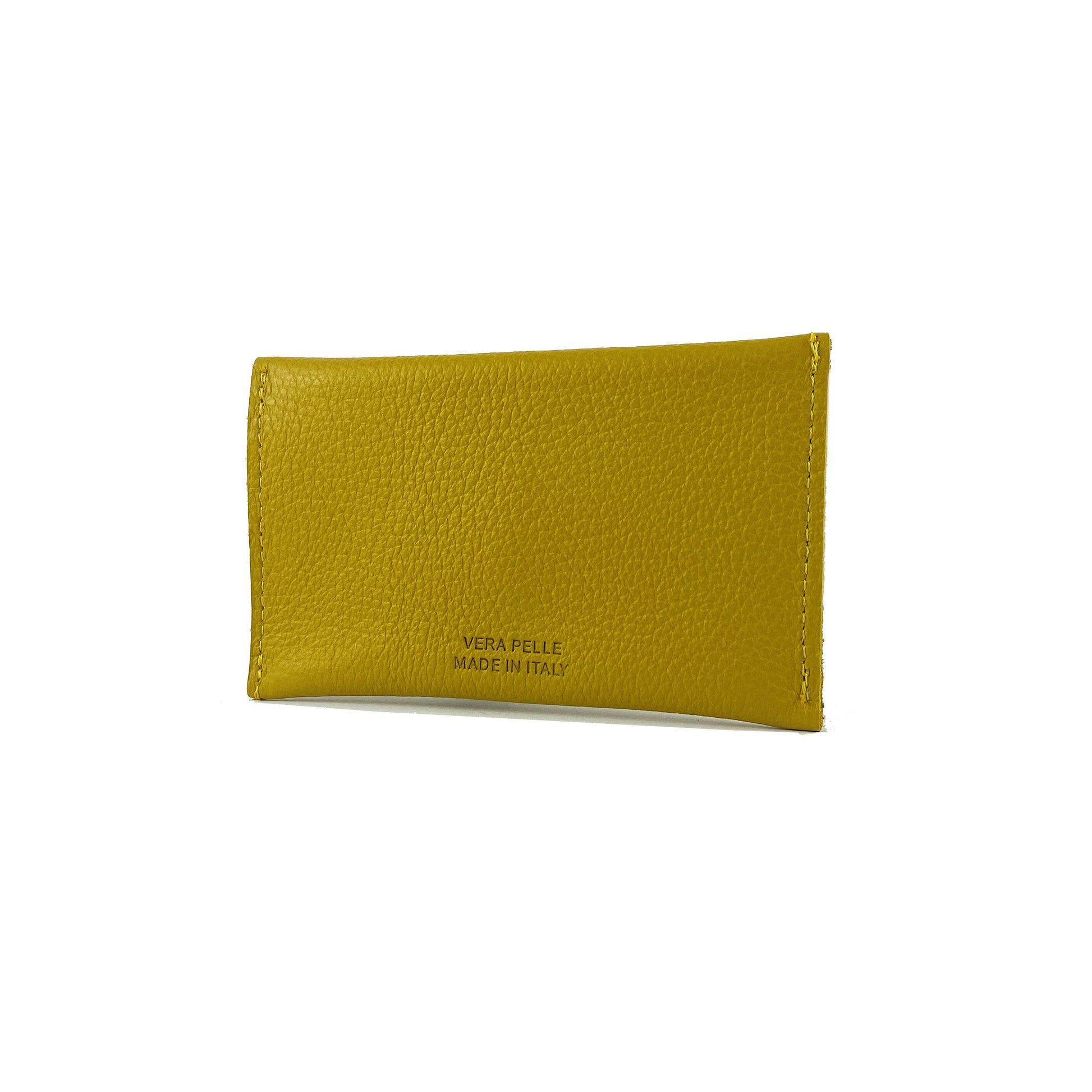 K0040RB | Pouch in Genuine Leather Made in Italy Col. Yellow-2