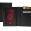 K10122AB | Documents/Passport Holder - Genuine Leather Col. Black-1