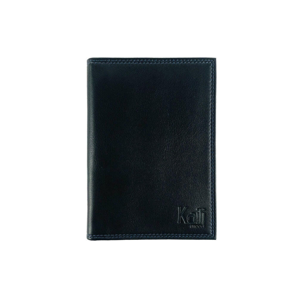 K10222AB | Documents/Passport Holder - Genuine Leather Col. Black-2