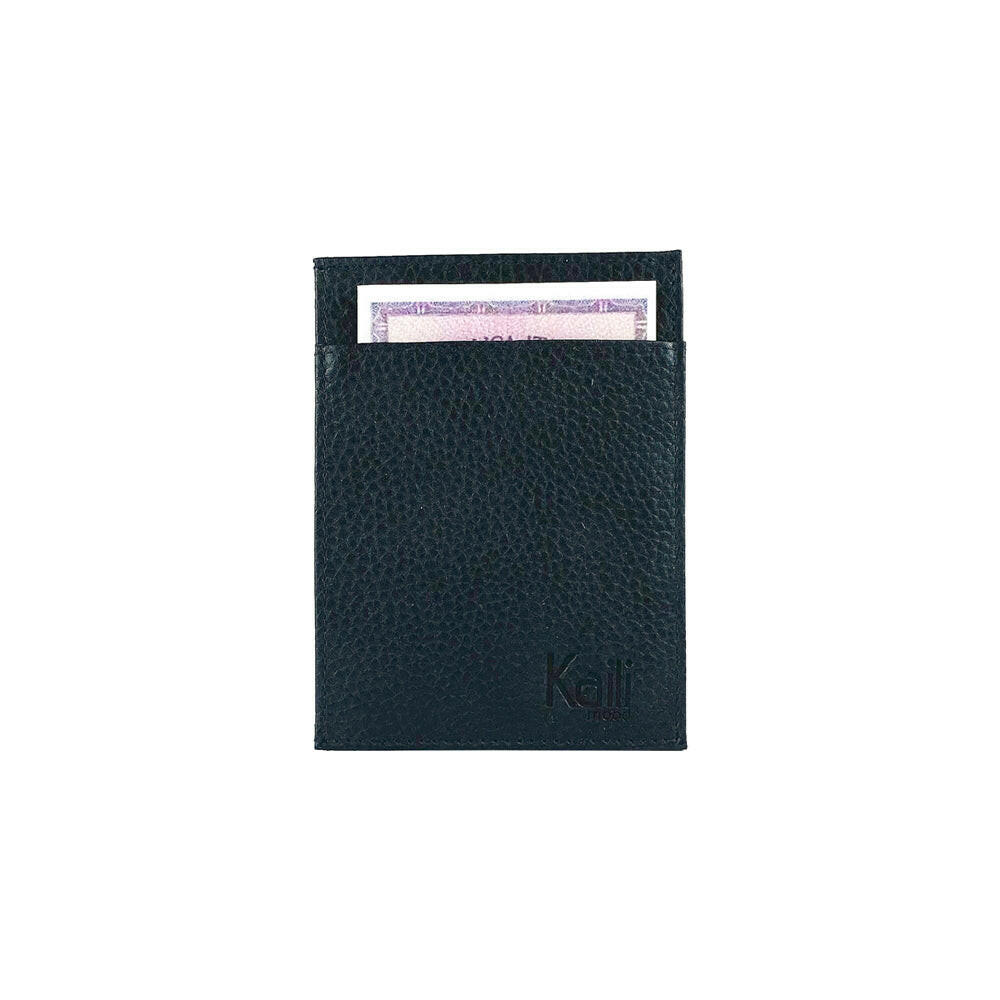 K10307AB | RFID Protection Document/Card Holder - Genuine Leather Col. Black-3