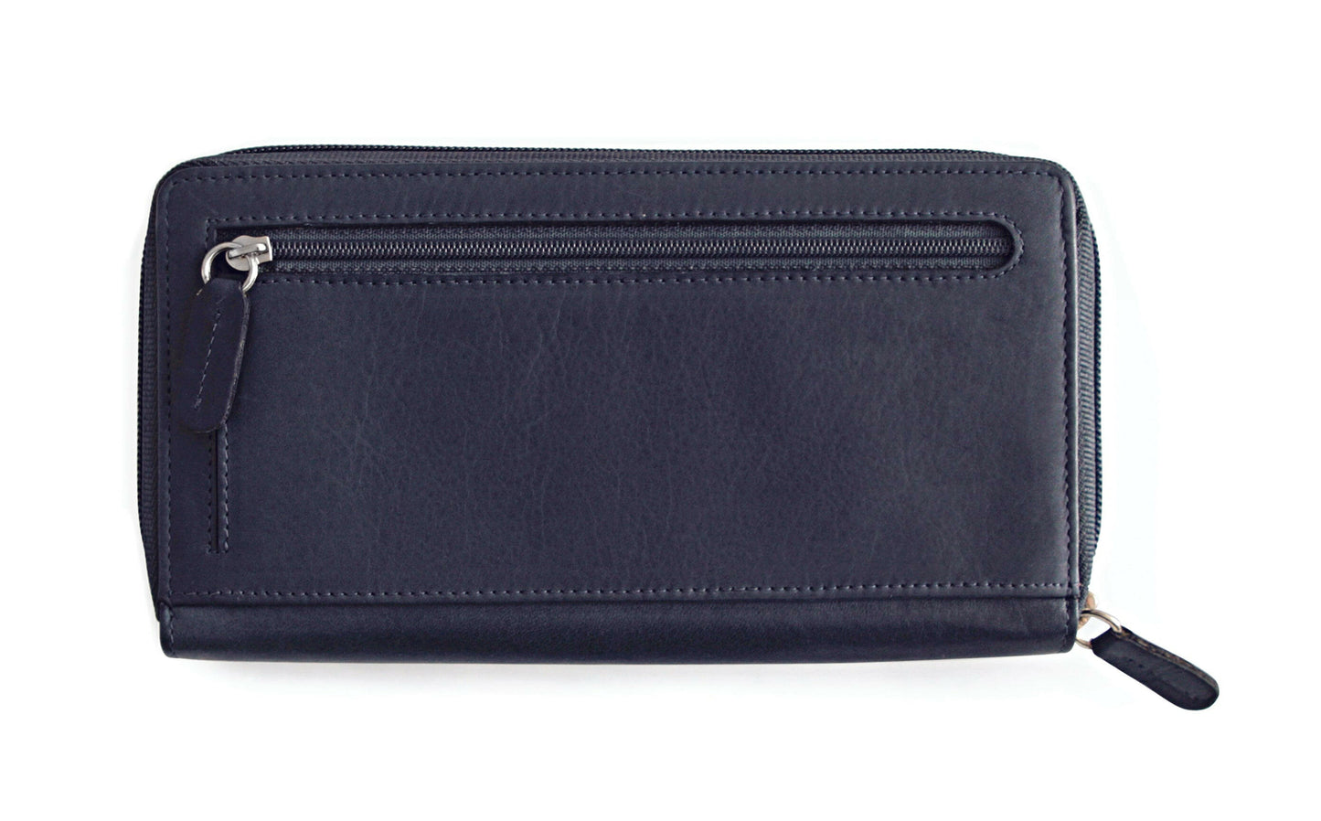 K10438DB | Women's Wallet with Zip Closure - Genuine Leather Col. Blue-2